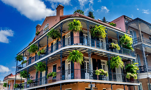 Picture of building in New Orleans French Quarter