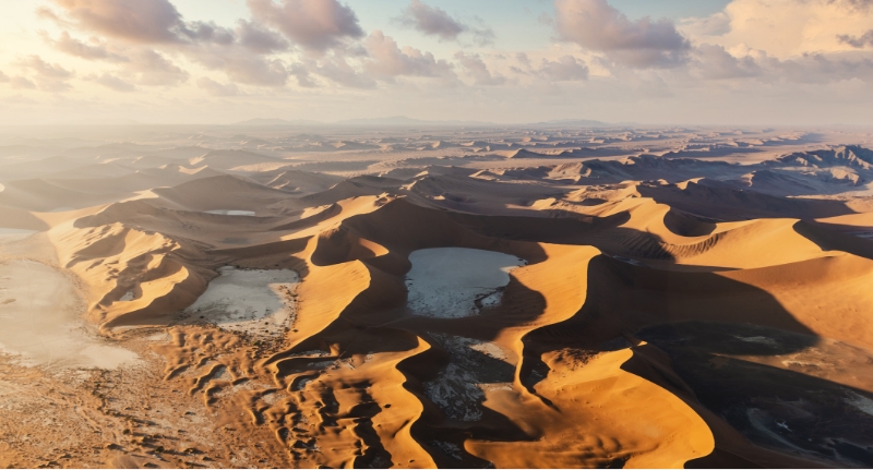 View of desert dunes